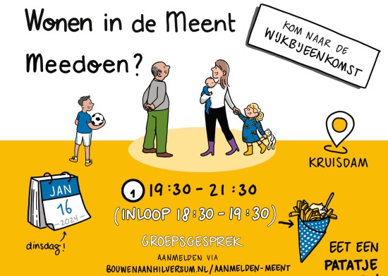 Ook in de toekomst prettig wonen in de Meent! Denkt u mee?